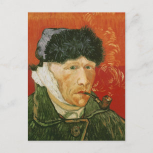 Bandaged Ear and Pipe, Vincent van Gogh Briefkaart