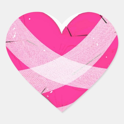 Bandaged Heart Valentine's Day Hart Sticker (Voorkant)