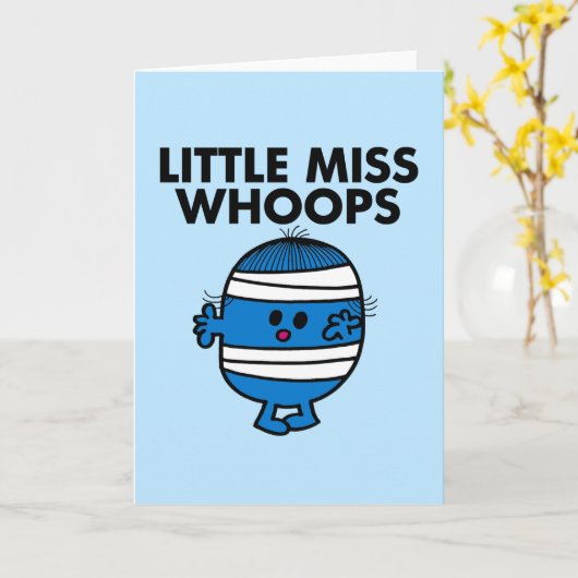 Bandaged Little Miss Whoops Kaart (Gele Bloem)