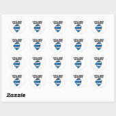 Bandaged Little Miss Whoops Ronde Sticker (Vel)