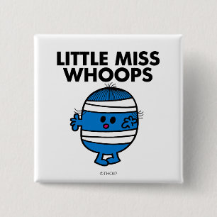 Bandaged Little Miss Whoops Vierkante Button 5,1 Cm