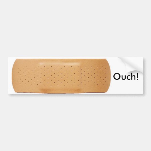 bandaid, Ouch. Bumpersticker (Voorkant)