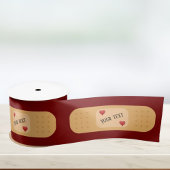 Bandaid patch plaster personalizable text  satijnen lint