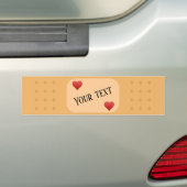 Bandaid patch pleister aangepaste tekst auto bumpe bumpersticker (Op auto)
