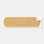 Bandaid voor witte Bumpersticker (Voorkant)