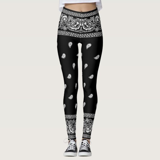 Bandana Black Leggings (Voorkant)