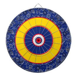 Bandana Blue Red Yellow Fun Game Nite Dartboard Dartbord