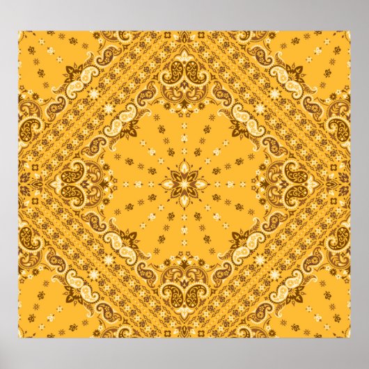Bandana Boho over de heropleving van de Paisley Pr Poster (Voorkant)