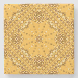 Bandana Boho over de heropleving van de Paisley Pr Stenen Onderzetter