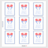 Bandana Butterfly Bookplaat Sticker (Vel)