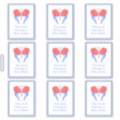 Bandana Butterfly Bookplaat Sticker (Voorkant)