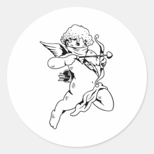 Bandana cupid ronde sticker