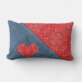 Bandana Denim Combinatie Kussen