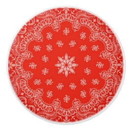 Bandana geïnspireerde deurtrekker/kruk keramische knop
