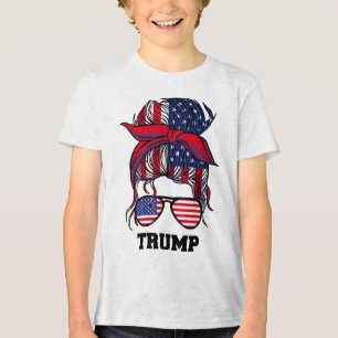 Bandana Hoofddoek Zonnebril Meisjes Trump _1 Tri-Blend Shirt
