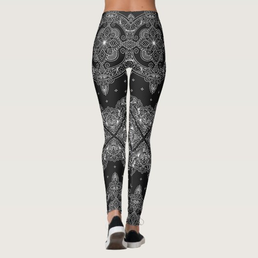 Bandana met Schedels Leggings (Achterkant)