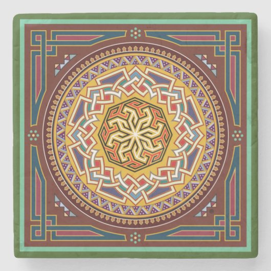 Bandana Ontwerp Één Onderzetter (Voorkant)