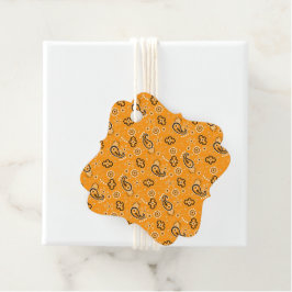 Bandana Oranje Yellow Pattern Two tone Fun Bedankjes Labels
