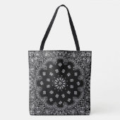 bandana paisley totebag black_A Tote Bag (Voorkant)
