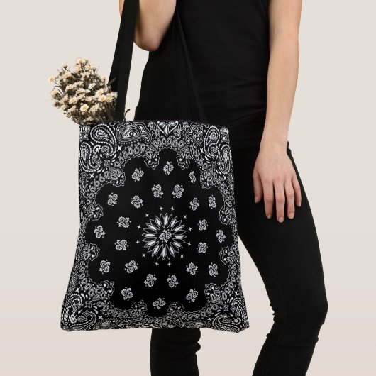 bandana paisley totebag black_A Tote Bag (Dichtbij)