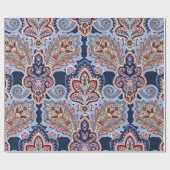 Bandana-patroon met paisleyelementen.  dan cadeaupapier (Vlak)