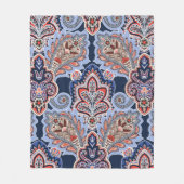 Bandana-patroon met paisleyelementen. fleece deken (Voorkant)