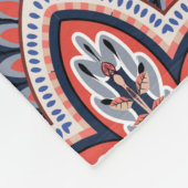 Bandana-patroon met paisleyelementen.  fleece deken (Hoek)