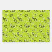 Bandana Pink Green Blue Classic Pattern Retro Baby Inpakpapier Vel (Voorkant 3)