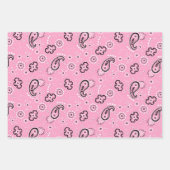Bandana Pink Green Blue Classic Pattern Retro Baby Inpakpapier Vel (Voorkant)