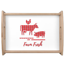 Bandana Print Farm Animals Dienblad