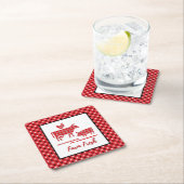 Bandana Print Farm Animals Kartonnen Onderzetters (Insitu)