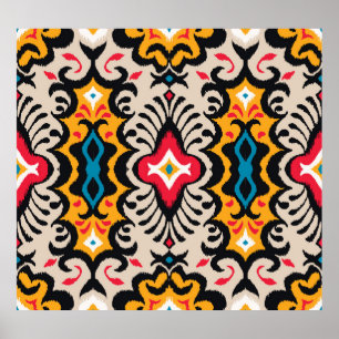 Bandana print:  Paisley Silk. Poster