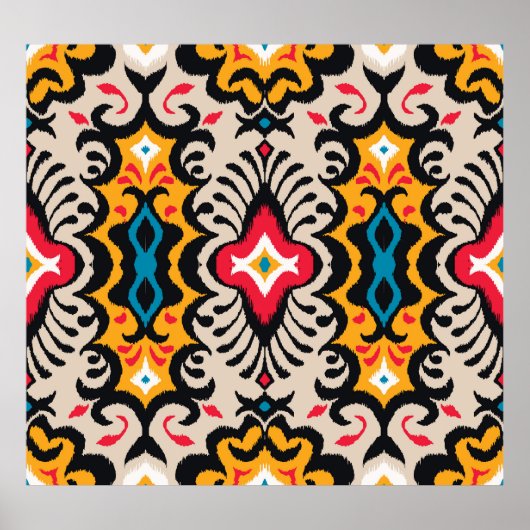 Bandana print: Paisley Silk. Poster (Voorkant)