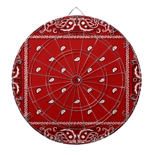 Bandana Red Dartboard Dartbord (Voorkant)