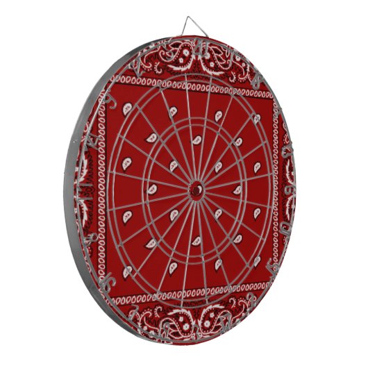 Bandana Red Dartboard Dartbord (Voorkant Links)