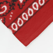 Bandana Red Fleece Blanket Deken (Hoek)