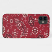 Bandana Red Paisley iPhone 5 Hoesje (Achterkant (horizontaal))