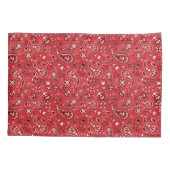 Bandana Red Paisley Kussensloop (Achterkant-Links)