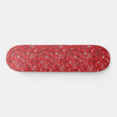 Bandana Red Paisley Persoonlijk Skateboard (Horizontaal)