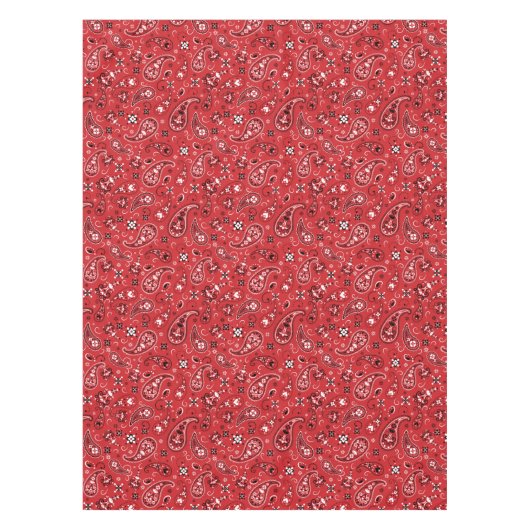 Bandana Red Paisley Tafelkleed (Voorkant)