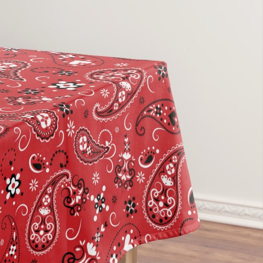 Bandana Red Paisley Tafelkleed (Voorbeeld)