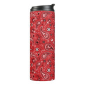Bandana Red Paisley Thermosbeker (Gedraaid links)