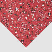 Bandana Red Paisley Tissuepapier (Detail)