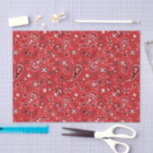 Bandana Red Paisley Tissuepapier (Craft)