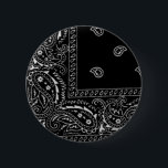 Bandana Ronde Button 5,7 Cm<br><div class="desc">De speld/de knoop van de bandana zijn groot voor omhoog het kleden van sleutelkoorden,  rugzakken en meer.  Grijp een bos voor kousstuffers en giften.</div>