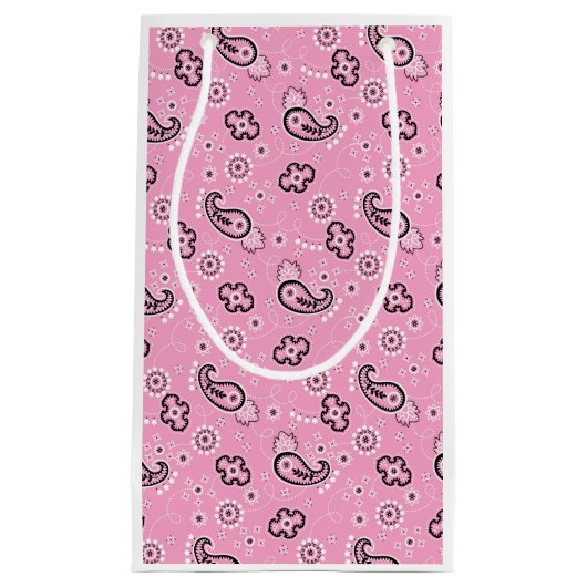 Bandana roze Pattern Retro Valentijn Love Modern Klein Cadeauzakje (Voorkant)
