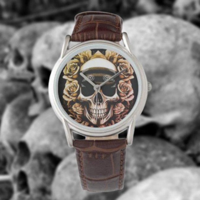 Bandana schedel & Rozen Horloge (Creator heeft geüpload)