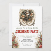 Bandana ties Western Christmas party invite Kaart (Voorkant)
