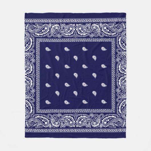 Bandana True Blue Fleece Blanket (Voorkant)