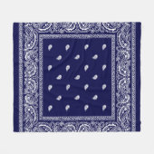Bandana True Blue Fleece Blanket (Voorkant (Horizontaal))